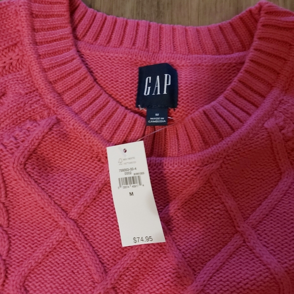 New Pink Gap Cotton Sweater - Picture 5 of 6